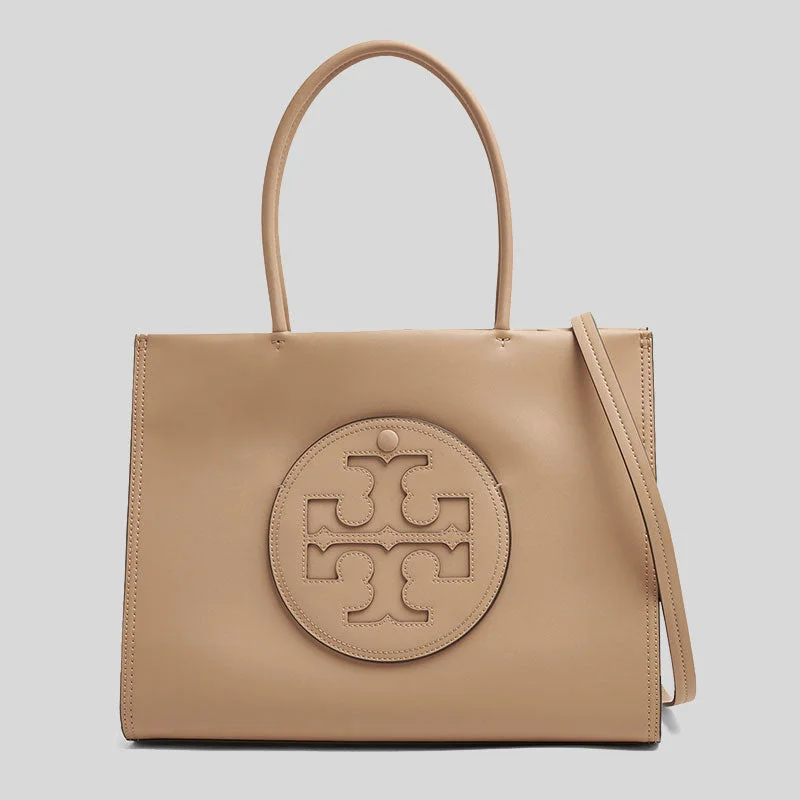 Women's Printed Tote Bag in Floral Patterns for a Spring - Themed Shopping TripTORY BURCH Small Ella Bio Tote Bag Light Sand 145612 Women's Printed Tote Bag in Floral Patterns for a Spring - Themed Shopping TripTORY BURCH Small Ella Bio Tote Bag Light Sand 145612