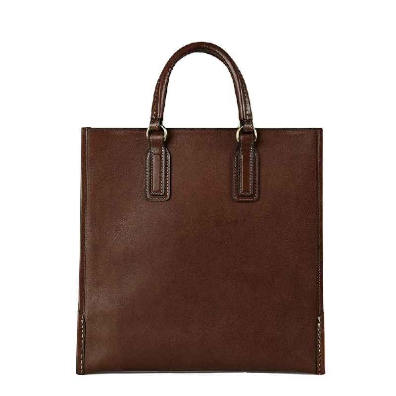 Faux Fur - Trimmed Tote Bag in White for a Cozy Winter LookUrbano Tall Tote