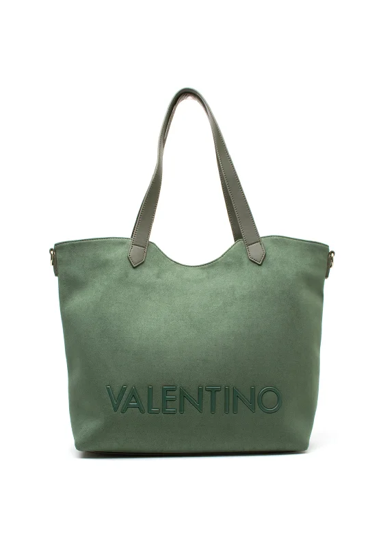 Women's Printed Tote Bag in Floral Patterns for a Spring - Themed Shopping TripValentino Courmayeur Medium Soft Touch Tote Bag, Militaire Women's Printed Tote Bag in Floral Patterns for a Spring - Themed Shopping TripValentino Courmayeur Medium Soft Touch Tote Bag, Militaire