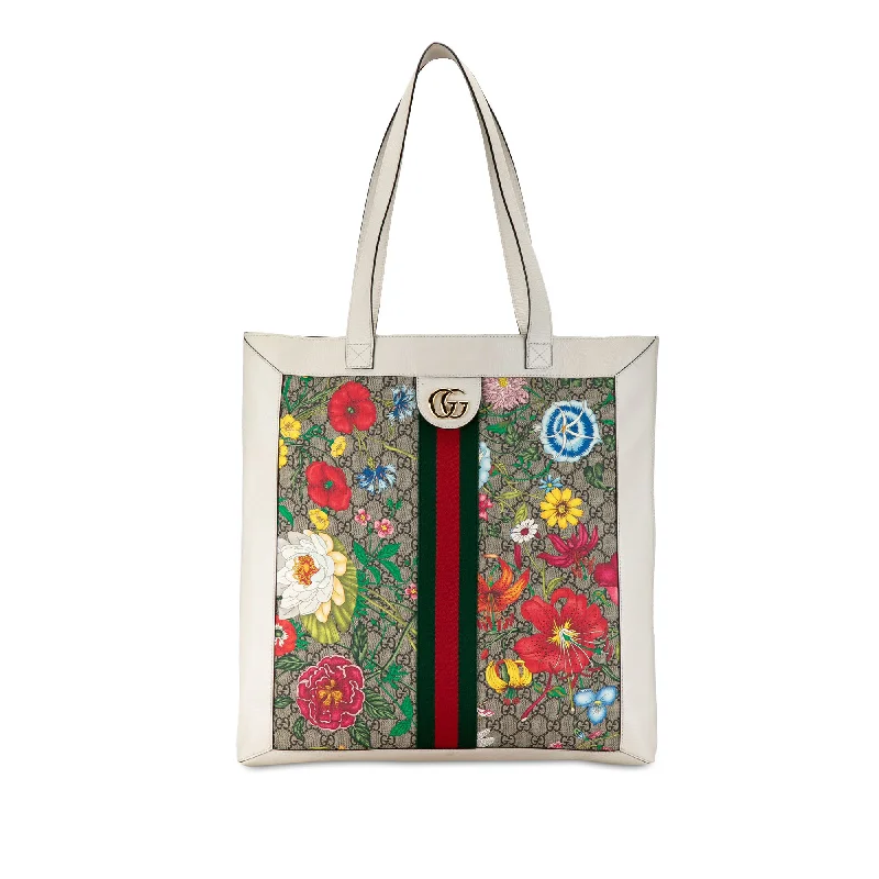 Tote Bag with RFID - Blocking Pocket in Black for Protecting Your Cards and InformationWhite Gucci GG Supreme Flora Ophidia Tote Tote Bag with RFID - Blocking Pocket in Black for Protecting Your Cards and InformationWhite Gucci GG Supreme Flora Ophidia Tote
