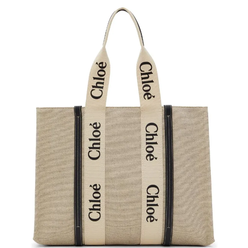 Women's Tote Bag with Magnetic Closure in Orange for Easy Access on the GoWoody Tote Large Canvas, White/Blue Women's Tote Bag with Magnetic Closure in Orange for Easy Access on the GoWoody Tote Large Canvas, White/Blue