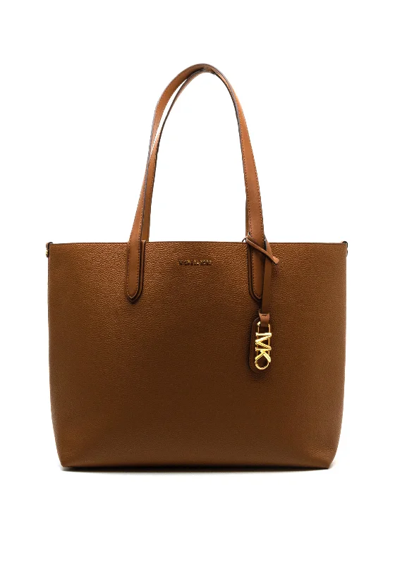 Metallic Tote Bag in Rose Gold with Chain Handles for a Glamorous Night OutMICHAEL Michael Kors Eliza Reversible Large Tote Bag, Tan Metallic Tote Bag in Rose Gold with Chain Handles for a Glamorous Night OutMICHAEL Michael Kors Eliza Reversible Large Tote Bag, Tan