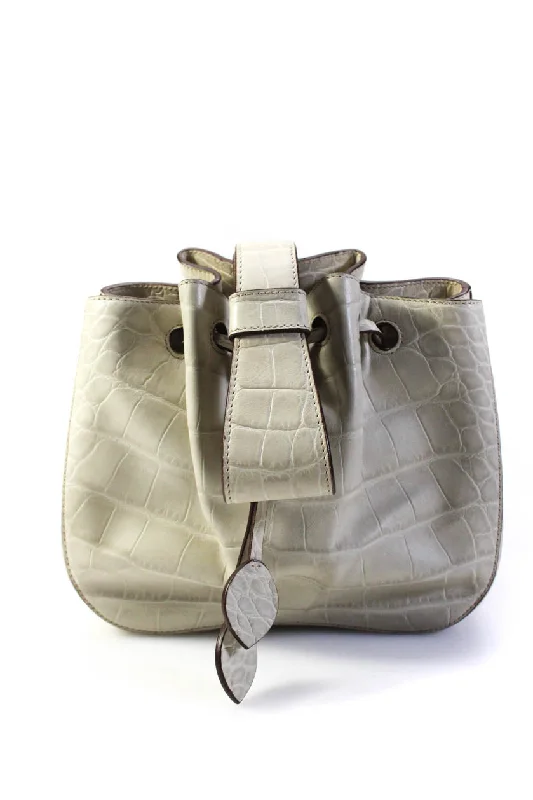 Women's Waterproof Nylon Shoulder Bag in Green for HikingAlaia Womens Drawstring Rose Marie Croc Embossed Mini Top Handle Bucket Handbag White Women's Waterproof Nylon Shoulder Bag in Green for HikingAlaia Womens Drawstring Rose Marie Croc Embossed Mini Top Handle Bucket Handbag White
