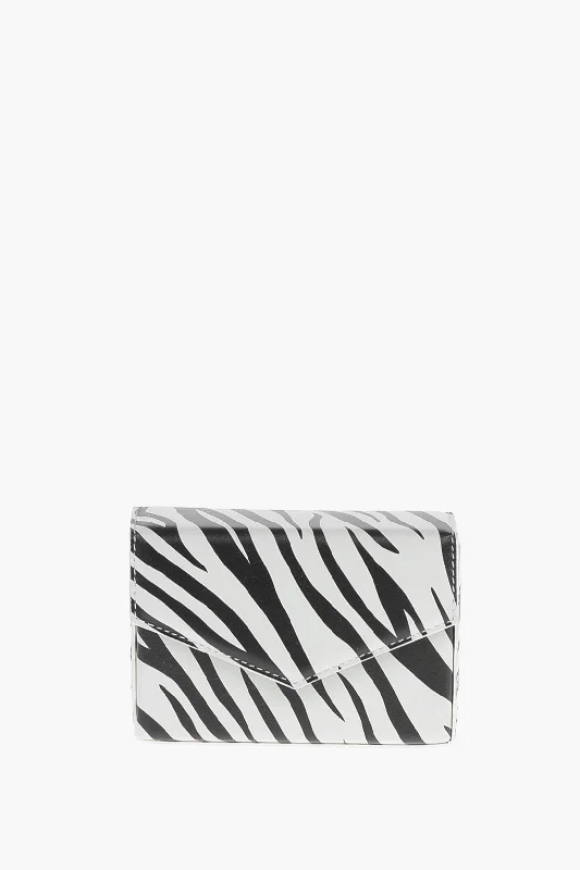 Crossbody Shoulder Bag in Black Leather with Gold Hardware for Night OutsAmina Muaddi Zebra-Printed Soft-Leather Johana Mini Pochette Crossbody Shoulder Bag in Black Leather with Gold Hardware for Night OutsAmina Muaddi Zebra-Printed Soft-Leather Johana Mini Pochette