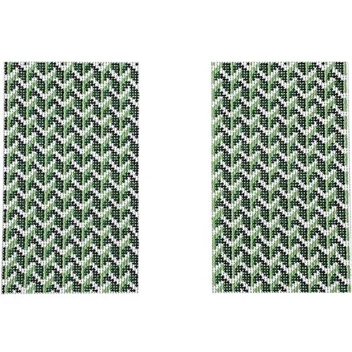 Women's Faux Fur Clutch in White for Winter BallsY Pattern Clutch - Green & White Back Women's Faux Fur Clutch in White for Winter BallsY Pattern Clutch - Green & White Back