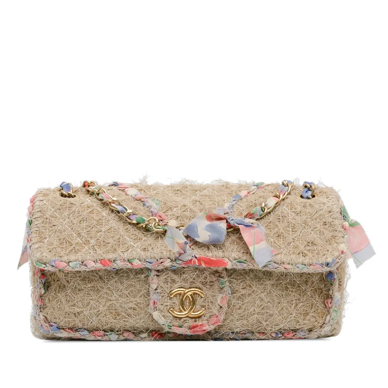 Pvc Shoulder Bag in Clear with Glitter for a Fun and Modern LookBeige Chanel CC Straw Country Flap Shoulder Bag Pvc Shoulder Bag in Clear with Glitter for a Fun and Modern LookBeige Chanel CC Straw Country Flap Shoulder Bag