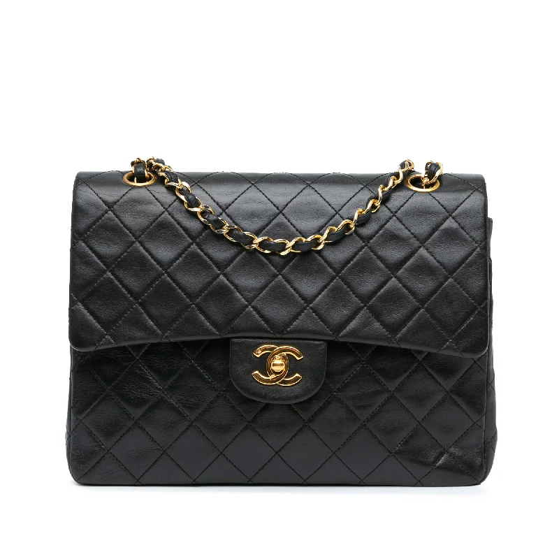 Women's Canvas Shoulder Bag in Navy with Striped Pattern for Beach TripsBlack Chanel Medium Tall Classic Lambskin Double Flap Shoulder Bag Women's Canvas Shoulder Bag in Navy with Striped Pattern for Beach TripsBlack Chanel Medium Tall Classic Lambskin Double Flap Shoulder Bag