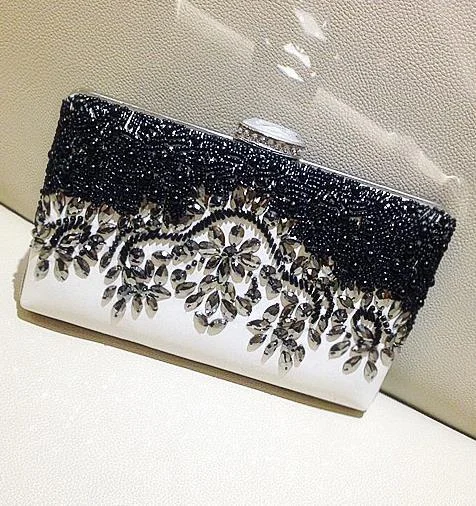 Women's Lizard - Print Clutch in Brown for a Chic LookBlack Pearl Clutch Purse