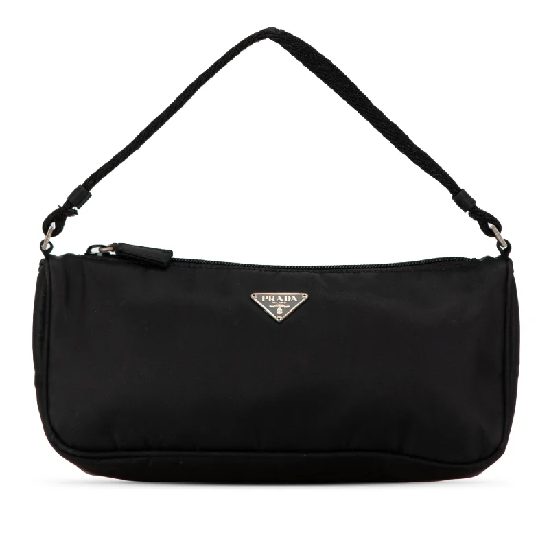 Embroidered Denim Shoulder Bag in Blue for a Vintage VibeBlack Prada Tessuto Shoulder Bag Embroidered Denim Shoulder Bag in Blue for a Vintage VibeBlack Prada Tessuto Shoulder Bag