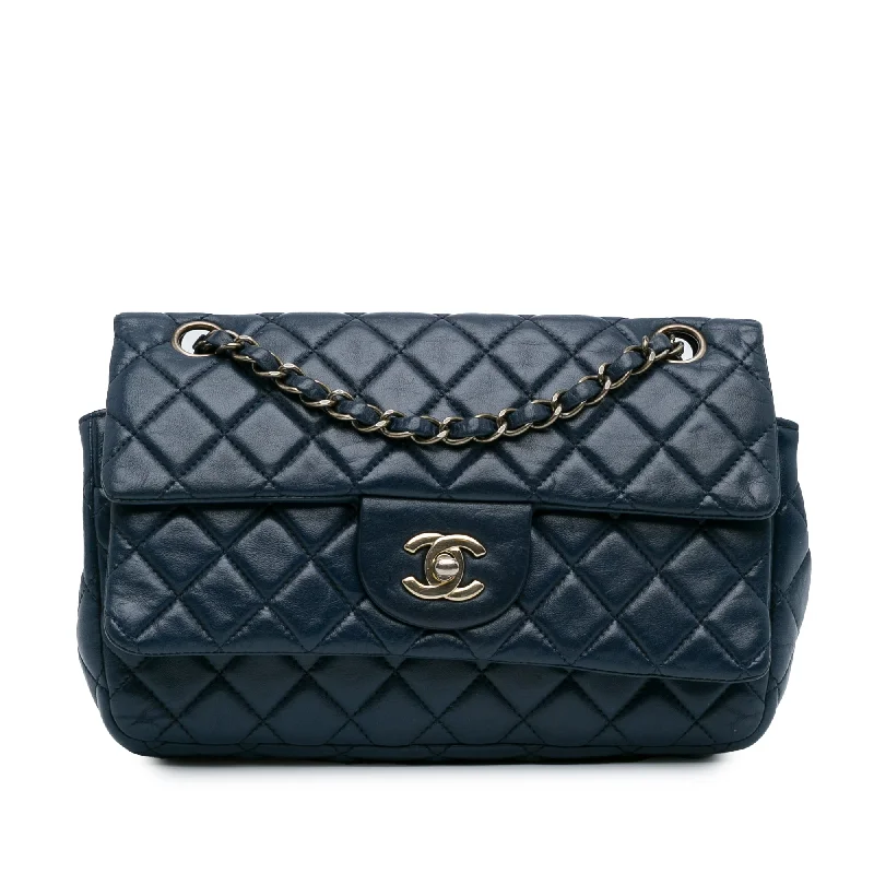 Suede Shoulder Bag in Pink with Tassel Accents for Casual OutingsBlue Chanel CC Quilted Lambskin Double Flap Shoulder Bag Suede Shoulder Bag in Pink with Tassel Accents for Casual OutingsBlue Chanel CC Quilted Lambskin Double Flap Shoulder Bag