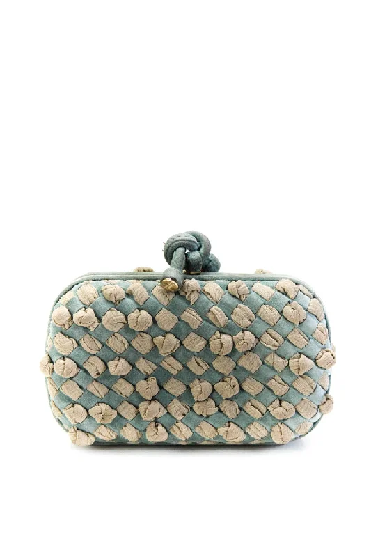 Pvc Shoulder Bag in Clear with Glitter for a Fun and Modern LookBottega Veneta Womens Satin Chiffon Intrecciato Woven Knot Clutch Blue Handbag Pvc Shoulder Bag in Clear with Glitter for a Fun and Modern LookBottega Veneta Womens Satin Chiffon Intrecciato Woven Knot Clutch Blue Handbag