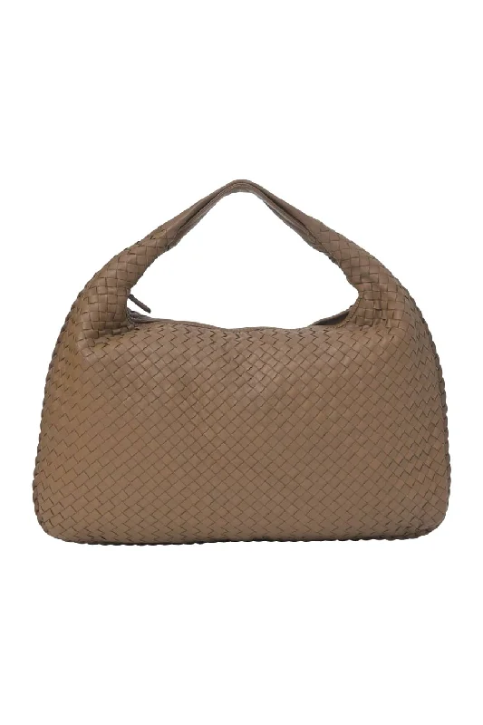 Women's Large Leather Shoulder Bag in Brown with Multiple Compartments for Work[WB7153] Bottega Veneta | Shoulder Bag