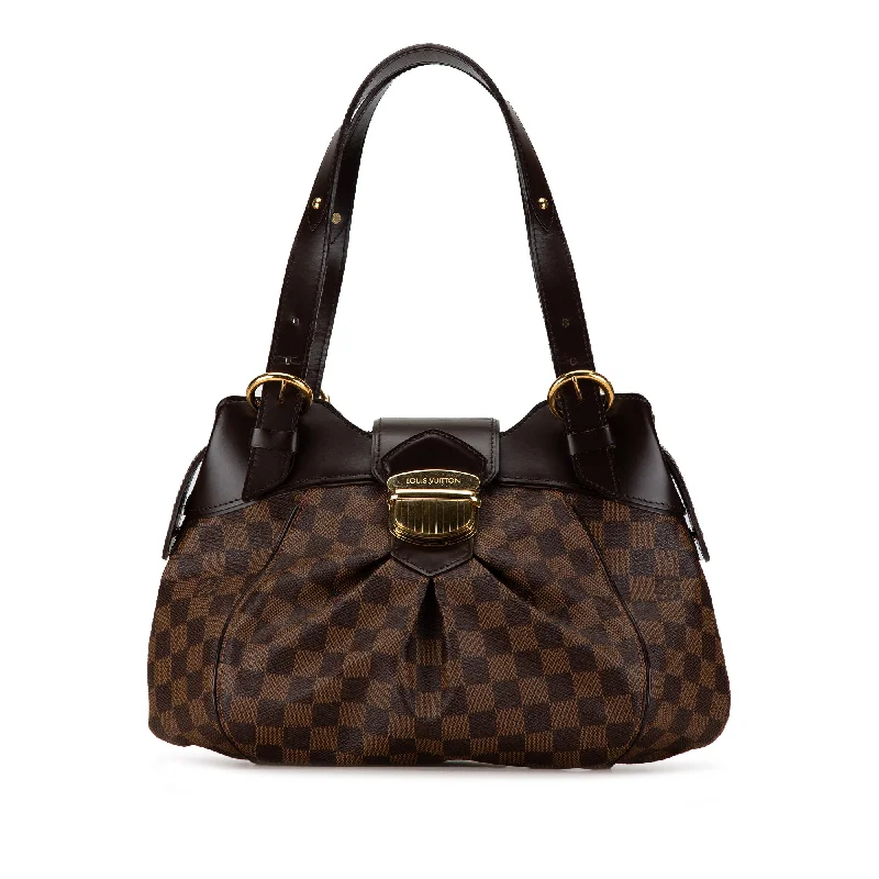Embroidered Denim Shoulder Bag in Blue for a Vintage VibeBrown Louis Vuitton Damier Ebene Sistina PM Shoulder Bag Embroidered Denim Shoulder Bag in Blue for a Vintage VibeBrown Louis Vuitton Damier Ebene Sistina PM Shoulder Bag