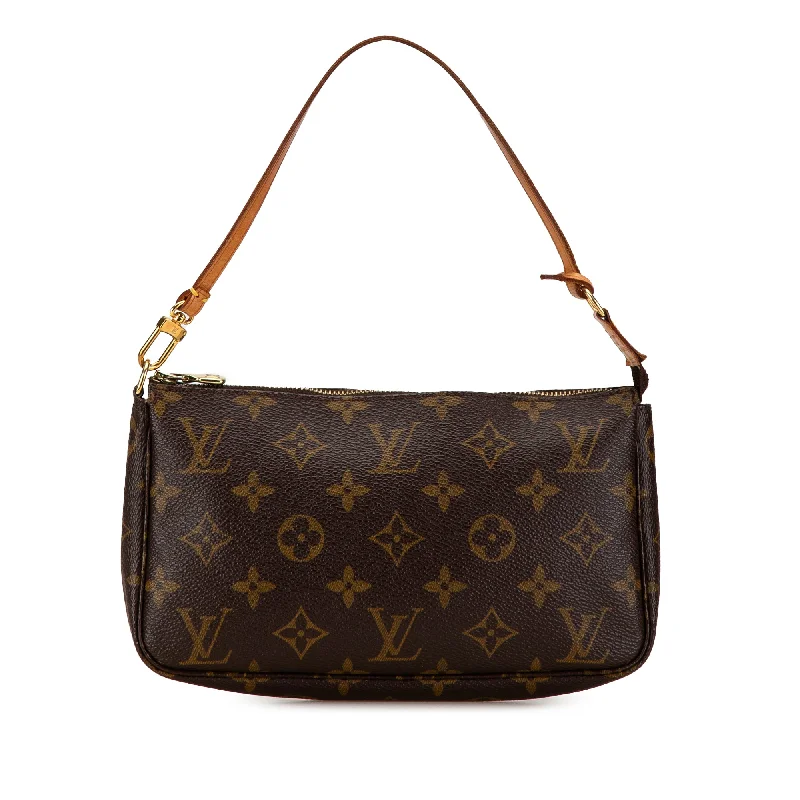 Vegan Leather Shoulder Bag in Gray for Ethical Fashion LoversBrown Louis Vuitton Monogram Pochette Accessoires Shoulder Bag Vegan Leather Shoulder Bag in Gray for Ethical Fashion LoversBrown Louis Vuitton Monogram Pochette Accessoires Shoulder Bag