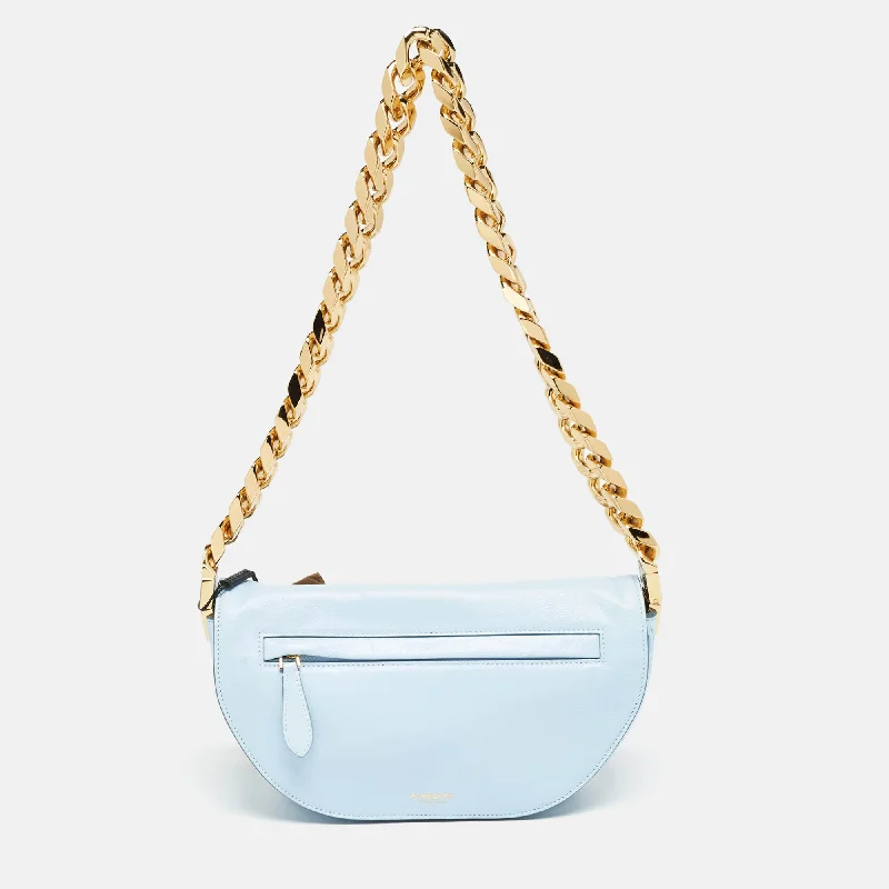 Printed Silk Shoulder Bag in Red for a Pop of ColorBurberry Pale Blue Leather Small Olympia Chain Shoulder Bag Printed Silk Shoulder Bag in Red for a Pop of ColorBurberry Pale Blue Leather Small Olympia Chain Shoulder Bag