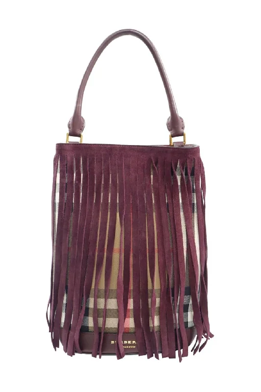 Vegan Leather Shoulder Bag in Gray for Ethical Fashion Lovers[WB5072] Burberry | Shoulder Bag