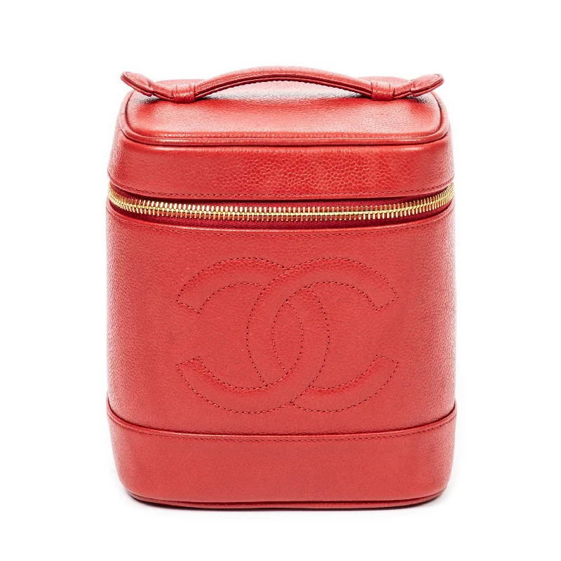 Metallic Shoulder Bag in Gold for Special OccasionsCC Tall Vanity Case