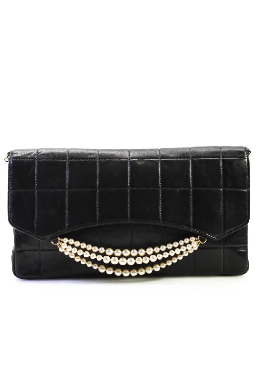 Women's Shoulder Bag with Zippered Pockets in Orange for SafetyChanel Womens Faux Pearl Beaded Quilted Flap Bag Wristlet Clutch Handbag Black Women's Shoulder Bag with Zippered Pockets in Orange for SafetyChanel Womens Faux Pearl Beaded Quilted Flap Bag Wristlet Clutch Handbag Black