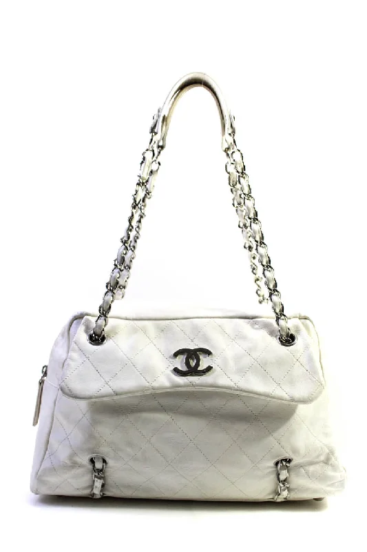 Women's Waterproof Nylon Shoulder Bag in Green for HikingChanel Womens Leather Quilted Chain Strap Sharpei Bowler Handbag White Silver Tone Women's Waterproof Nylon Shoulder Bag in Green for HikingChanel Womens Leather Quilted Chain Strap Sharpei Bowler Handbag White Silver Tone