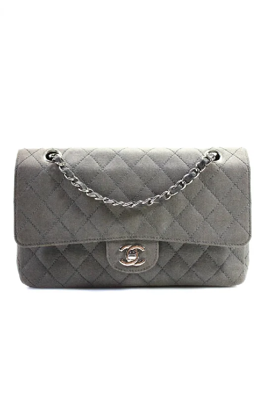 Shoulder Bag with Geometric Pattern in Multicolor for a Contemporary StyleChanel Womens Metallic Quilted Canvas Denim Classic Double Flap Bag Handbag Blue Shoulder Bag with Geometric Pattern in Multicolor for a Contemporary StyleChanel Womens Metallic Quilted Canvas Denim Classic Double Flap Bag Handbag Blue