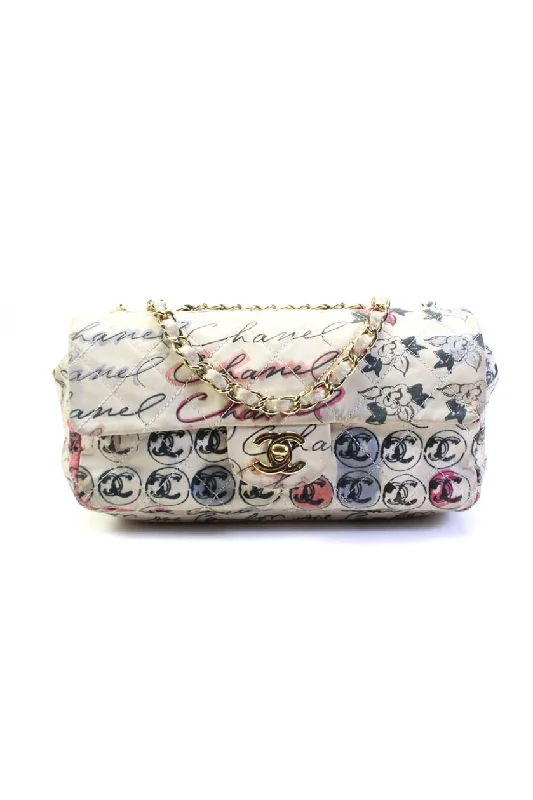 Women's Shoulder Bag with Adjustable Strap in Pink for ComfortChanel Womens Quilted Rue Cambon Graffiti Printed Small Flap Bag Handbag White Women's Shoulder Bag with Adjustable Strap in Pink for ComfortChanel Womens Quilted Rue Cambon Graffiti Printed Small Flap Bag Handbag White