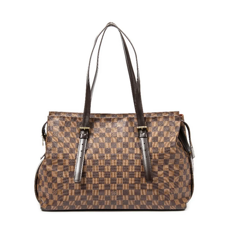 Canvas and Leather Combo Shoulder Bag in Tan for a Rustic LookChelsea