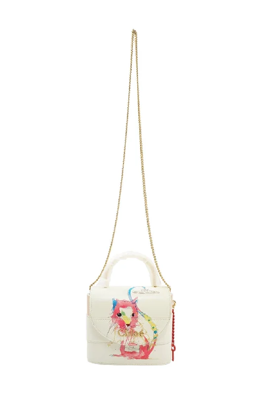 Pvc Shoulder Bag in Clear with Glitter for a Fun and Modern Look[WB5096] Chloé | Cross-Body Bag