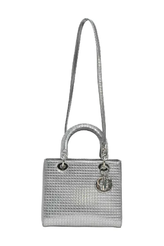 Women's Canvas Shoulder Bag in Navy with Striped Pattern for Beach Trips[WB5612] Christian Dior | Cross-Body Bag