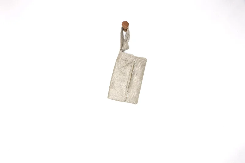 Pearl - Embellished Clutch in Cream for Bridal ShowersTan Hint Clutch