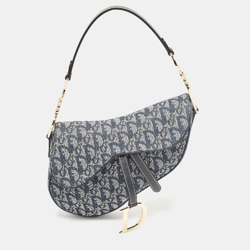 Vegan Leather Shoulder Bag in Gray for Ethical Fashion LoversDior Blue Oblique Canvas Saddle Bag Vegan Leather Shoulder Bag in Gray for Ethical Fashion LoversDior Blue Oblique Canvas Saddle Bag