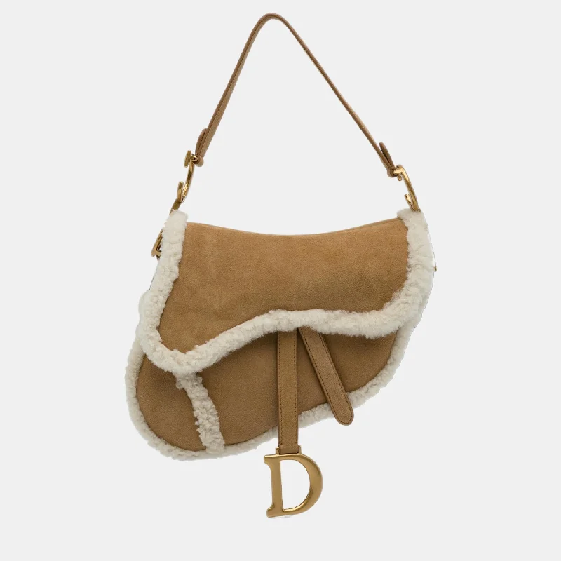Women's Waterproof Nylon Shoulder Bag in Green for HikingDior Brown Shearling Saddle Bag Women's Waterproof Nylon Shoulder Bag in Green for HikingDior Brown Shearling Saddle Bag