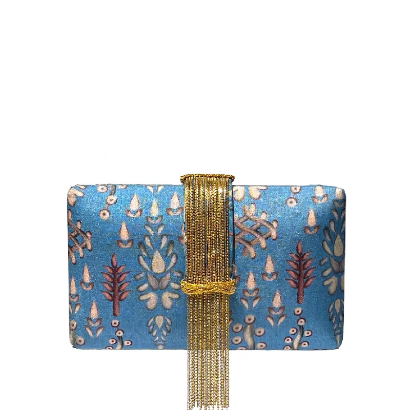 Bejeweled Clutch in Purple for Opera PerformancesDiya Fringe Clutch