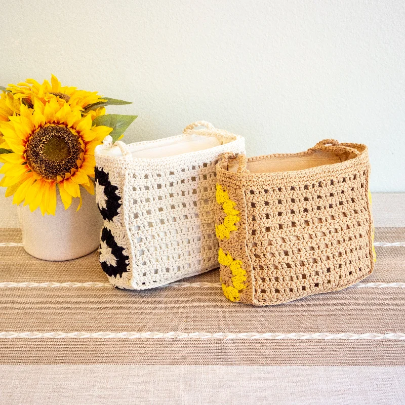 Shoulder Bag with Chain Strap in Silver for a Trendy AppearanceElena Handbags Small Boho Cotton Knitted Shoulder Bag Shoulder Bag with Chain Strap in Silver for a Trendy AppearanceElena Handbags Small Boho Cotton Knitted Shoulder Bag