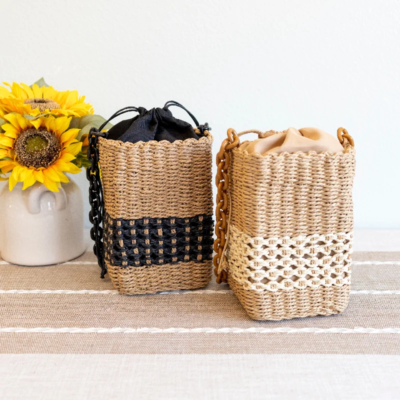 Women's Shoulder Bag with Fringe Details in Brown for a Bohemian StyleElena Handbags Straw Cube Shaped Fashion Handbag Women's Shoulder Bag with Fringe Details in Brown for a Bohemian StyleElena Handbags Straw Cube Shaped Fashion Handbag
