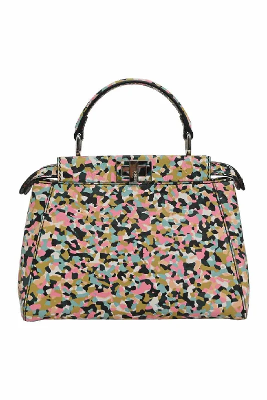 Shoulder Bag with Geometric Pattern in Multicolor for a Contemporary Style[WB5843] Fendi | Satchel