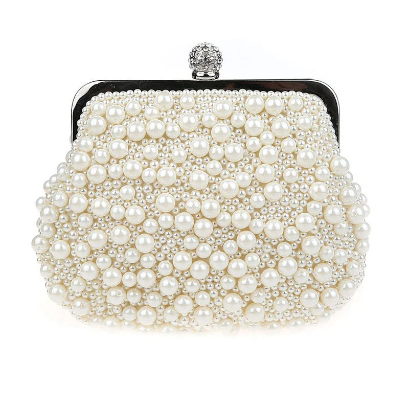 Women's Glittery Clutch in Blue for Disco - Themed EventsVintage Pearl Evening Bags Women's Glittery Clutch in Blue for Disco - Themed EventsVintage Pearl Evening Bags