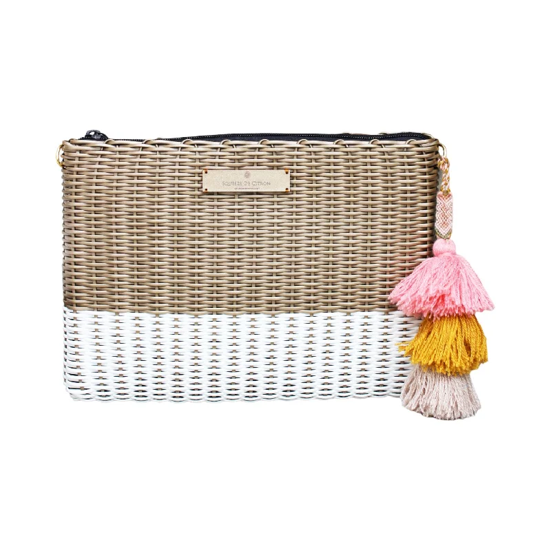 Women's Embroidered Silk Evening Bag in Navy for WeddingsGold / White Lemon Drop Citron - Small Women's Embroidered Silk Evening Bag in Navy for WeddingsGold / White Lemon Drop Citron - Small