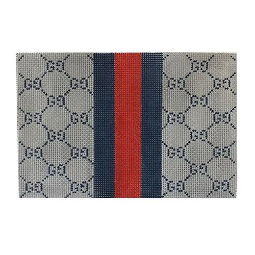 Leather Clutch with Chain Strap in Black for Cocktail PartiesG's Blue / Gray with Stripe Clutch Leather Clutch with Chain Strap in Black for Cocktail PartiesG's Blue / Gray with Stripe Clutch