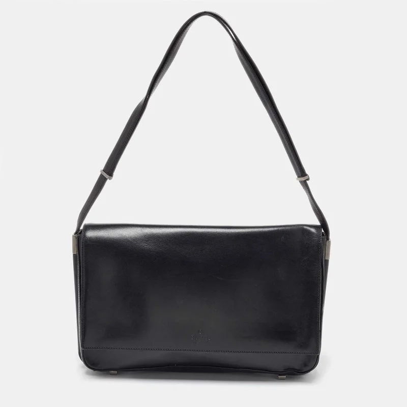 Shoulder Bag with Geometric Pattern in Multicolor for a Contemporary StyleGucci Black Leather Flap Shoulder Bag Shoulder Bag with Geometric Pattern in Multicolor for a Contemporary StyleGucci Black Leather Flap Shoulder Bag