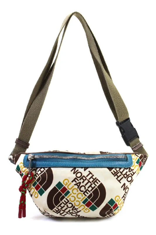 Embroidered Denim Shoulder Bag in Blue for a Vintage VibeGucci x The North Face Womens Zip Front Monogram Nylon Belt Bag White Brown Embroidered Denim Shoulder Bag in Blue for a Vintage VibeGucci x The North Face Womens Zip Front Monogram Nylon Belt Bag White Brown