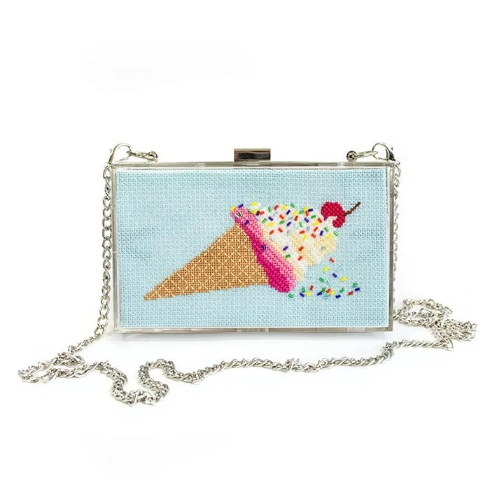 Women's Monogrammed Leather Clutch in Tan for Personalized StyleConcert Clutch - Ice Cream Insert Kit Women's Monogrammed Leather Clutch in Tan for Personalized StyleConcert Clutch - Ice Cream Insert Kit