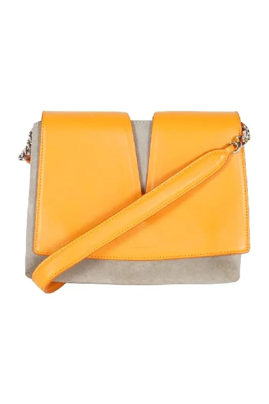 Crossbody Shoulder Bag in Black Leather with Gold Hardware for Night Outs[WB3976] Jil Sander | Cross-Body Bag