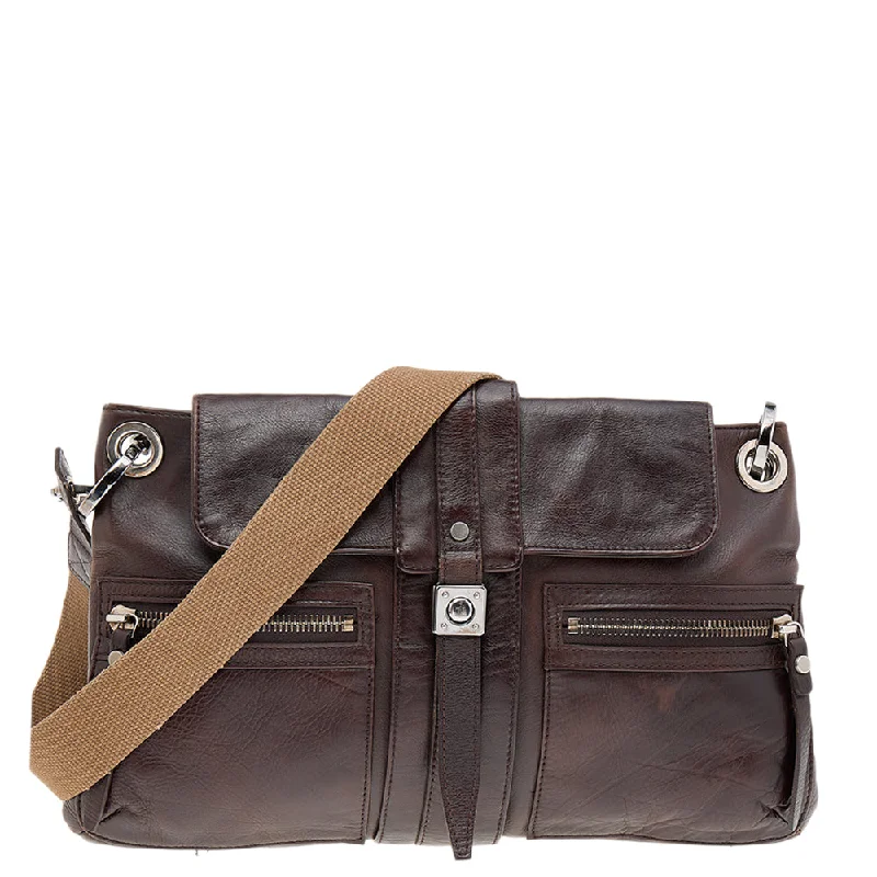 Canvas and Leather Combo Shoulder Bag in Tan for a Rustic LookLanvin Dark Leather Flap Shoulder Bag Canvas and Leather Combo Shoulder Bag in Tan for a Rustic LookLanvin Dark Leather Flap Shoulder Bag