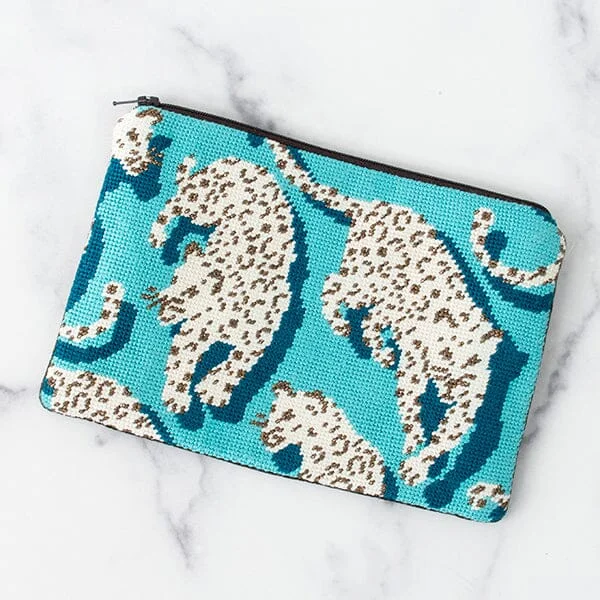 Suede Clutch with Tassel Details in Olive for Fall SoireesLeopard Clutch Kit - Blue Suede Clutch with Tassel Details in Olive for Fall SoireesLeopard Clutch Kit - Blue