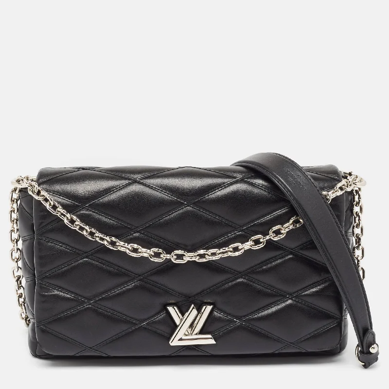 Printed Silk Shoulder Bag in Red for a Pop of ColorLouis Vuitton Black Leather Malletage Go-14 Mm Bag Printed Silk Shoulder Bag in Red for a Pop of ColorLouis Vuitton Black Leather Malletage Go-14 Mm Bag