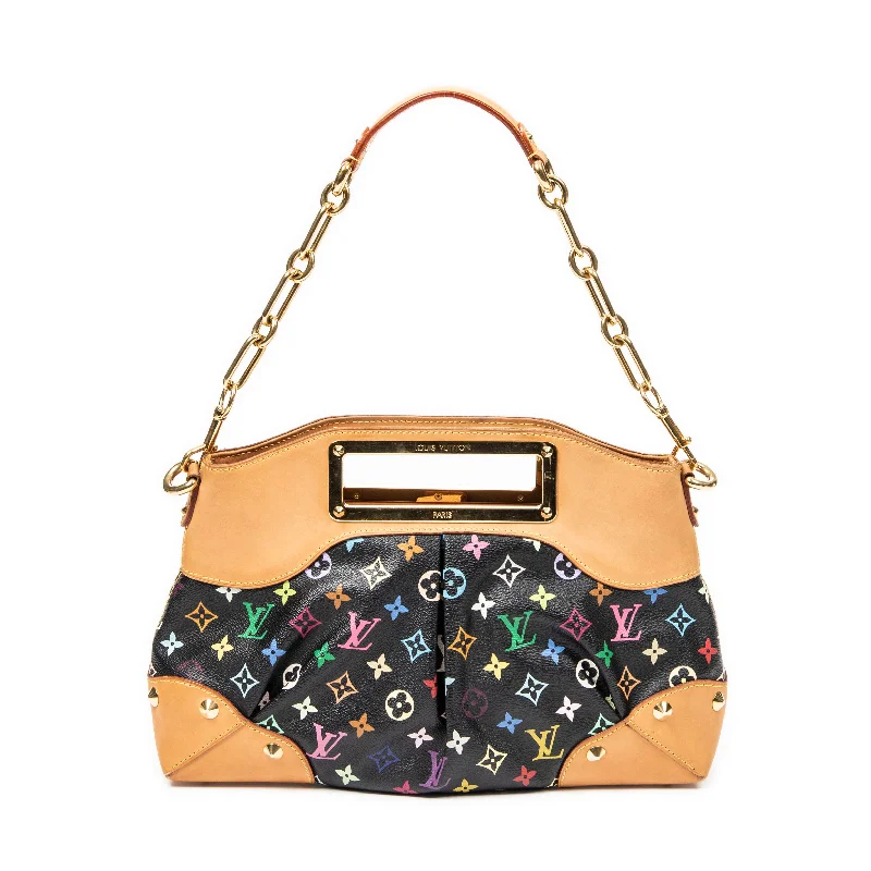 Women's Large Leather Shoulder Bag in Brown with Multiple Compartments for WorkLtd. Ed. Takashi Murakami Multicolore Judy MM Women's Large Leather Shoulder Bag in Brown with Multiple Compartments for WorkLtd. Ed. Takashi Murakami Multicolore Judy MM