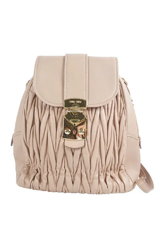 Women's Shoulder Bag with Zippered Pockets in Orange for Safety[WB4267] Miu Miu | Back Pack