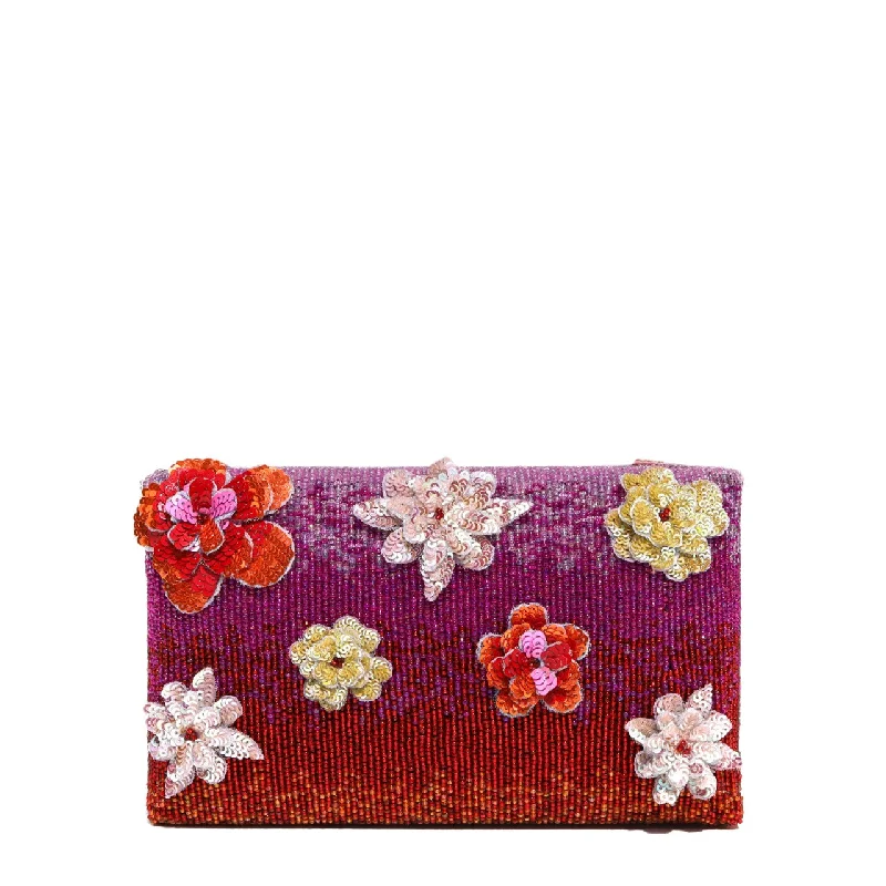 Quilted Leather Evening Bag in Gray for Sophisticated EventsPink Pearly Clutch