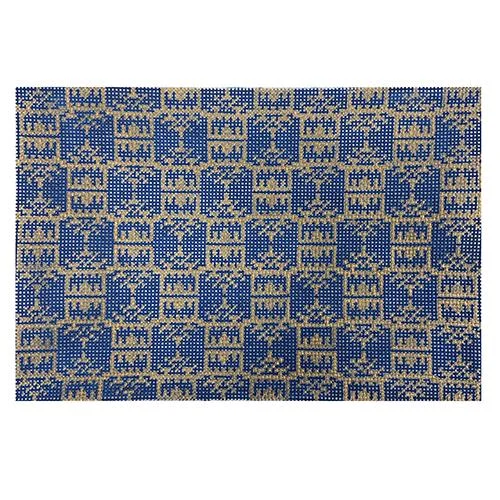 Women's Glittery Clutch in Blue for Disco - Themed EventsNavy & Gold Pagoda Print Clutch Women's Glittery Clutch in Blue for Disco - Themed EventsNavy & Gold Pagoda Print Clutch
