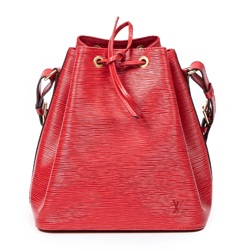 Printed Silk Shoulder Bag in Red for a Pop of ColorNoe PM